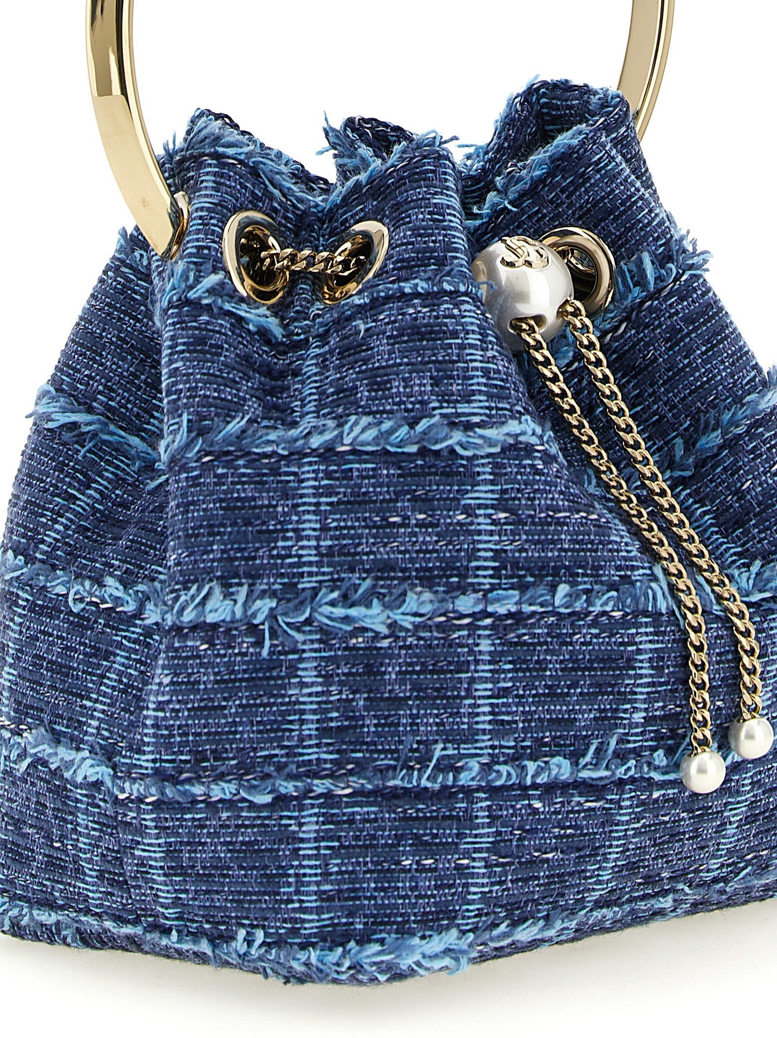 Jimmy Choo Bon Bon Bucket Bag Blue