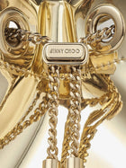 Jimmy Choo Women's Bon Bon Metallic Leather Bucket Bag Gold, view 4
