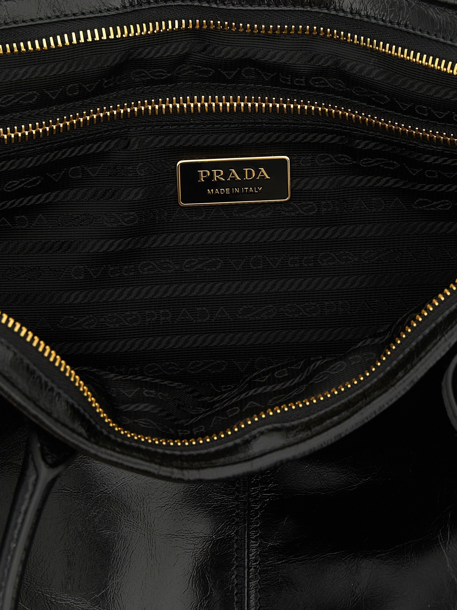 PRADA Bonnie Large Handbag Black