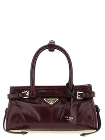 PRADA Bonnie Mini Leather Handbag Red
