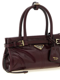 PRADA Bonnie Mini Leather Handbag Red
