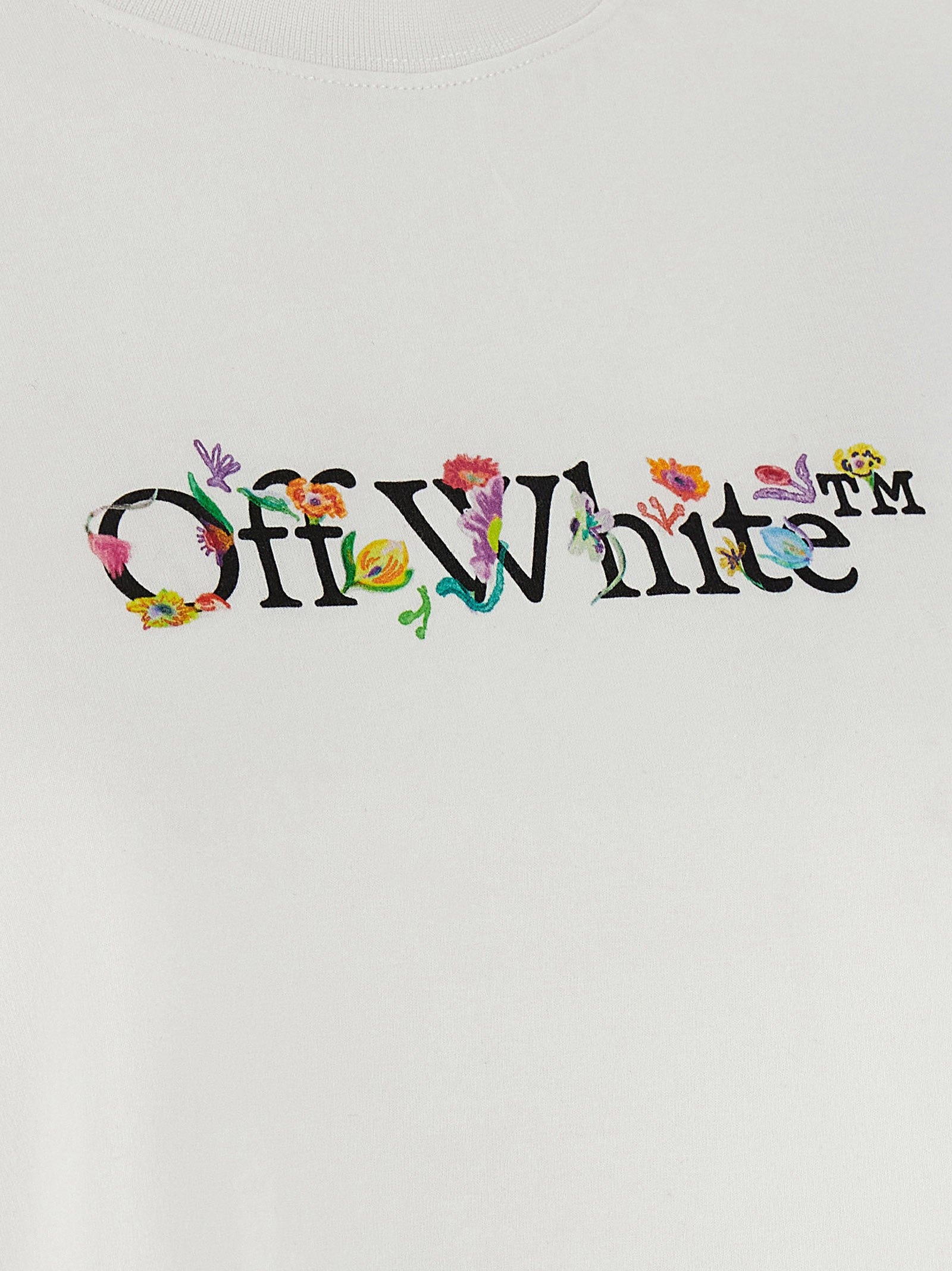 Off-White Bookish Glowing Flower Shirt White