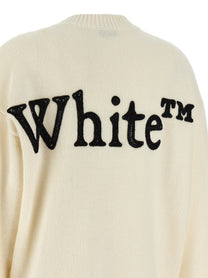 Off-White Bookish Shared Sweater White