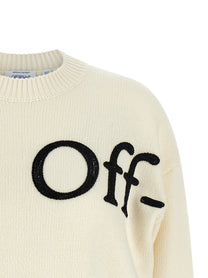 Off-White Bookish Shared Sweater White