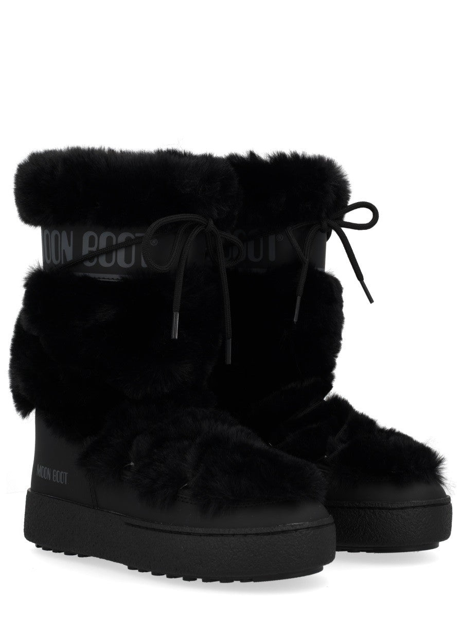 Moon Boot Unisex Boot Ltrack High Faux Fur Black
