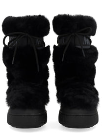 Moon Boot Unisex Boot Ltrack High Faux Fur Black