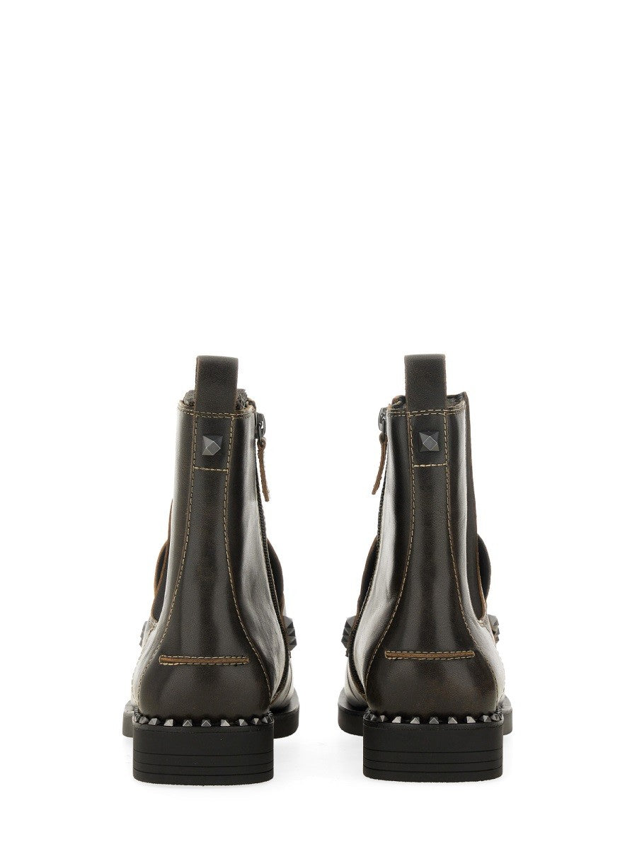 Ash Women's Boot Wings Studs Brown