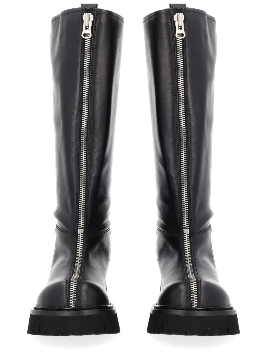 Moschino Women's Boot Zipper Black