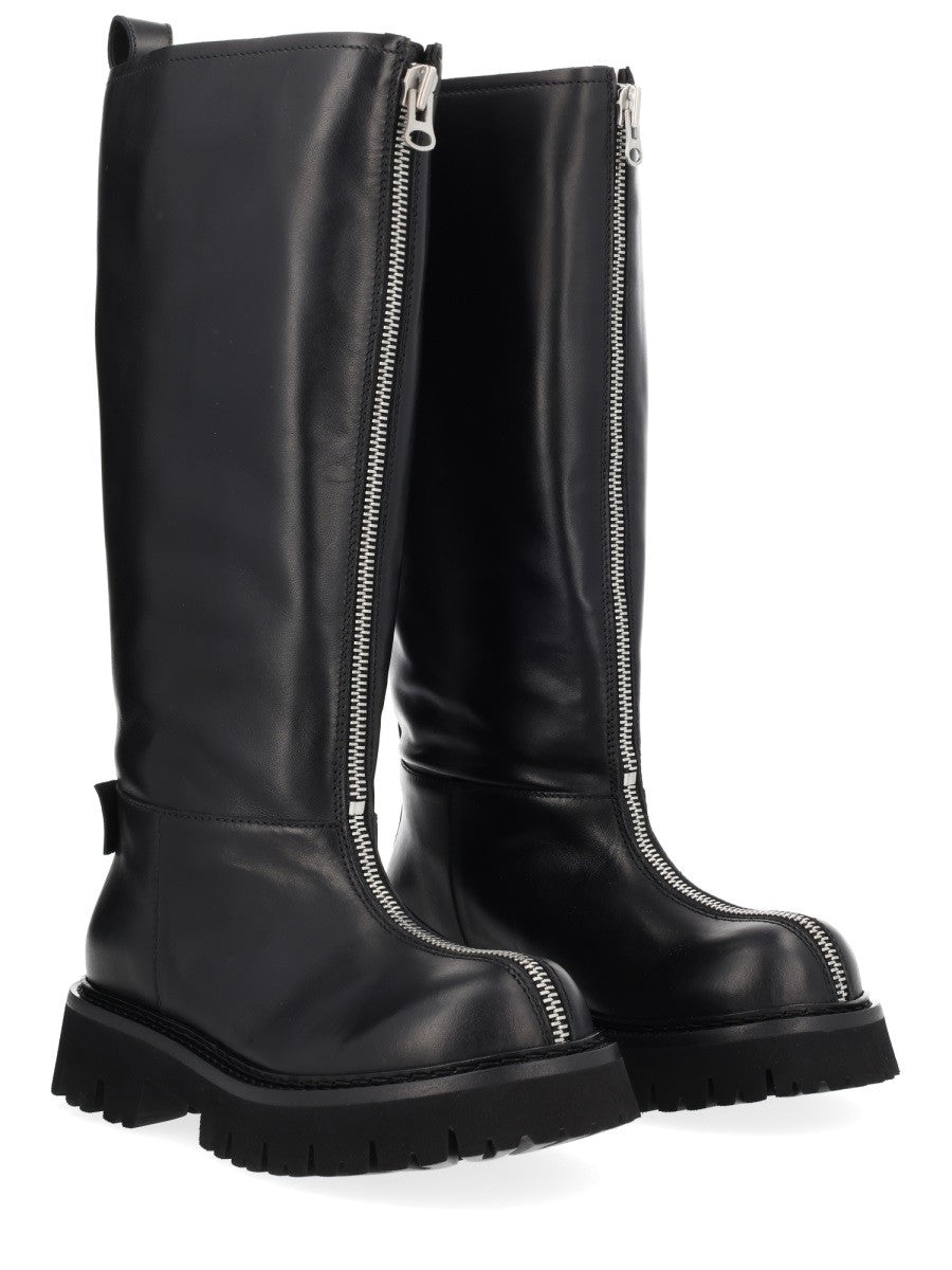 Moschino Women's Boot Zipper Black