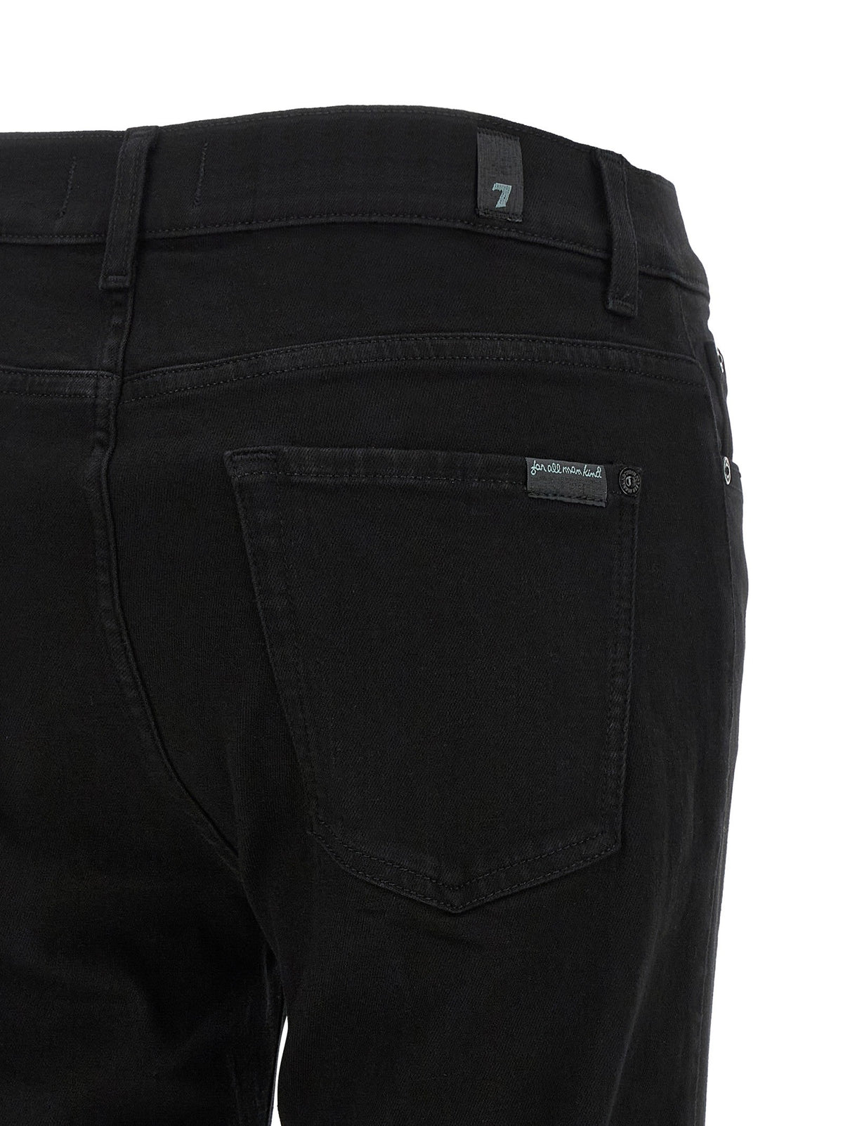 7 For All Mankind Bootcut Jeans Black, view 4