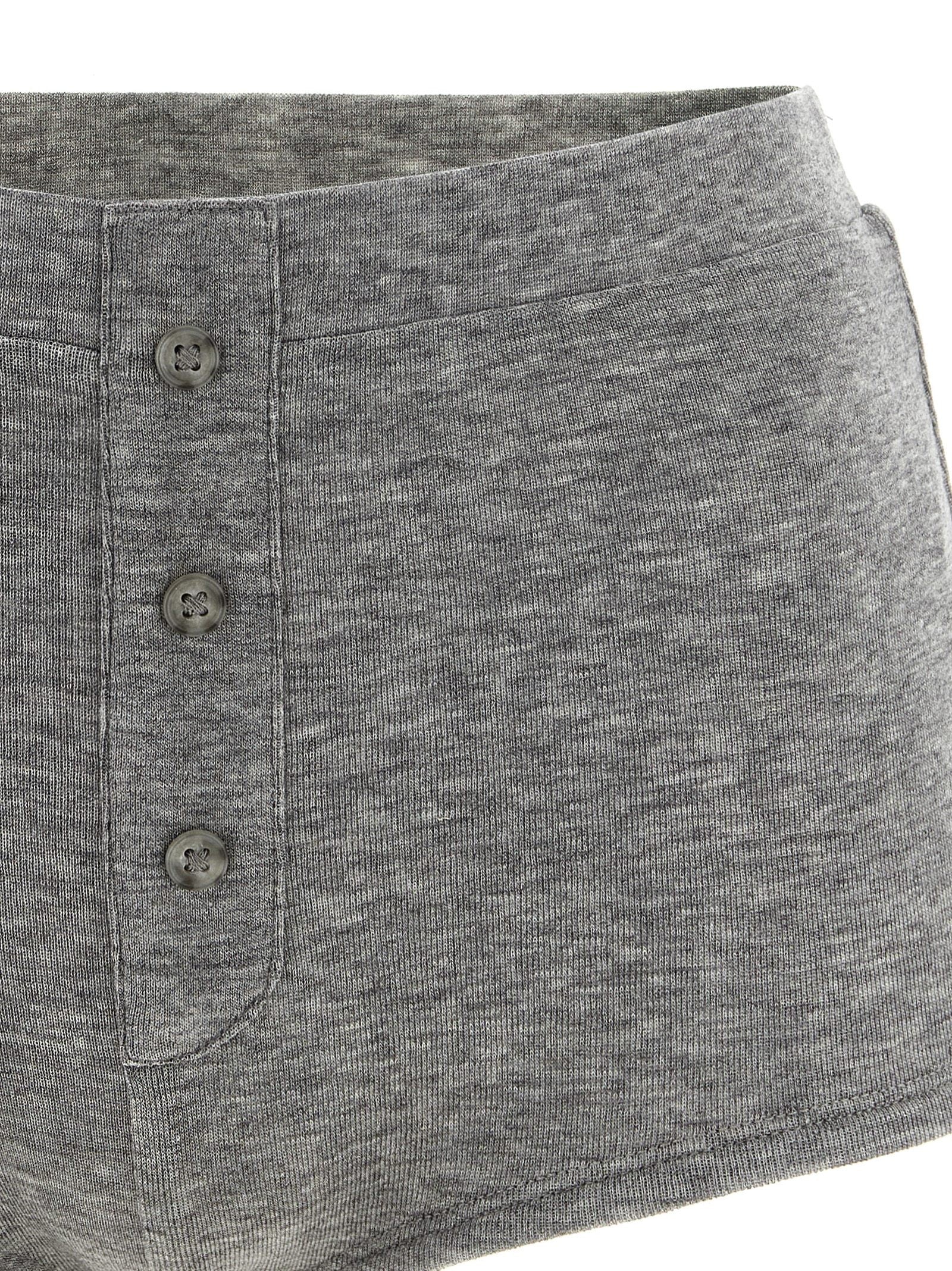 Entire Studios Booty Button Shorts Grey