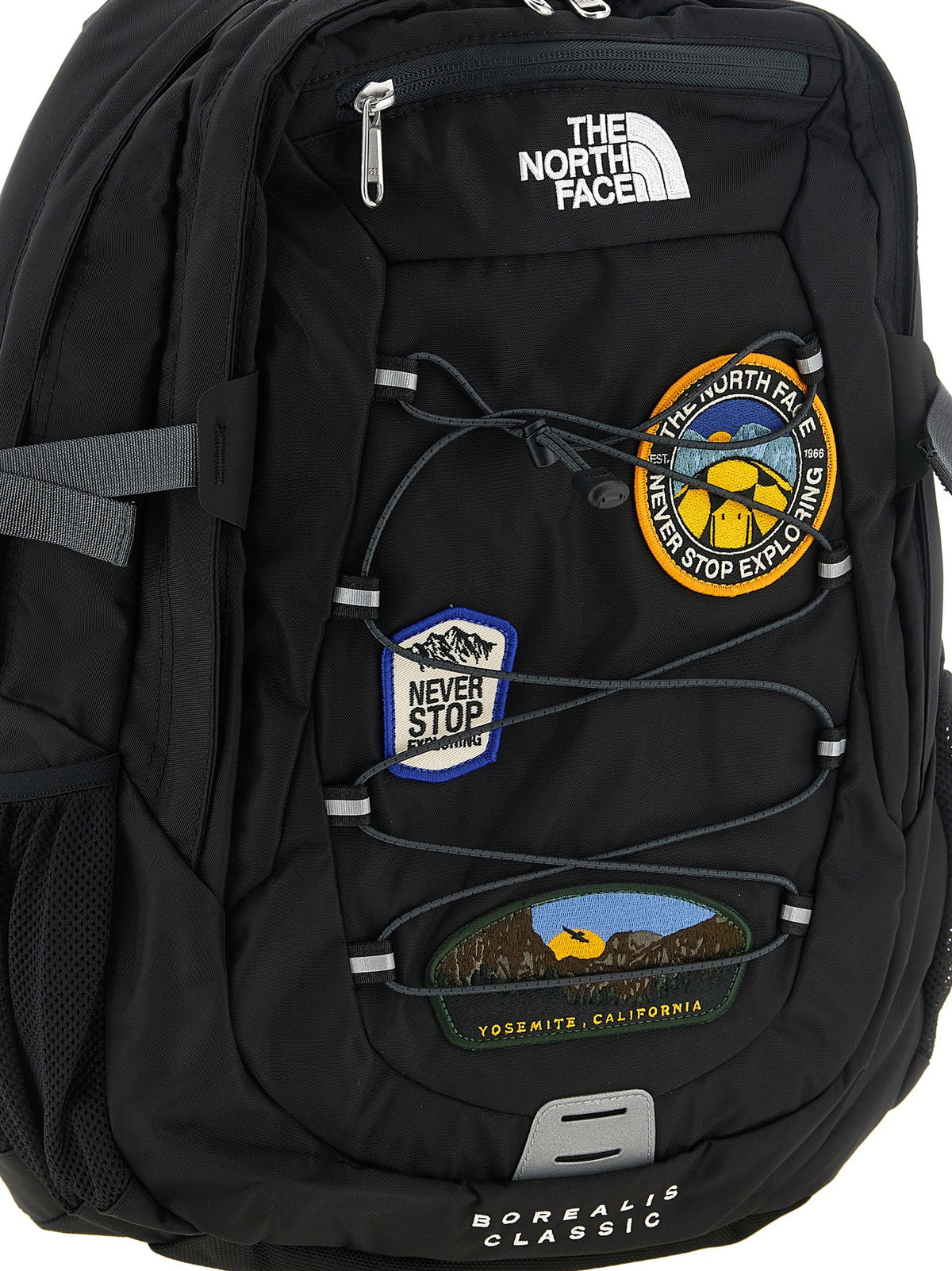 The North Face Borealis Classic Patch Backpack Black, view 3