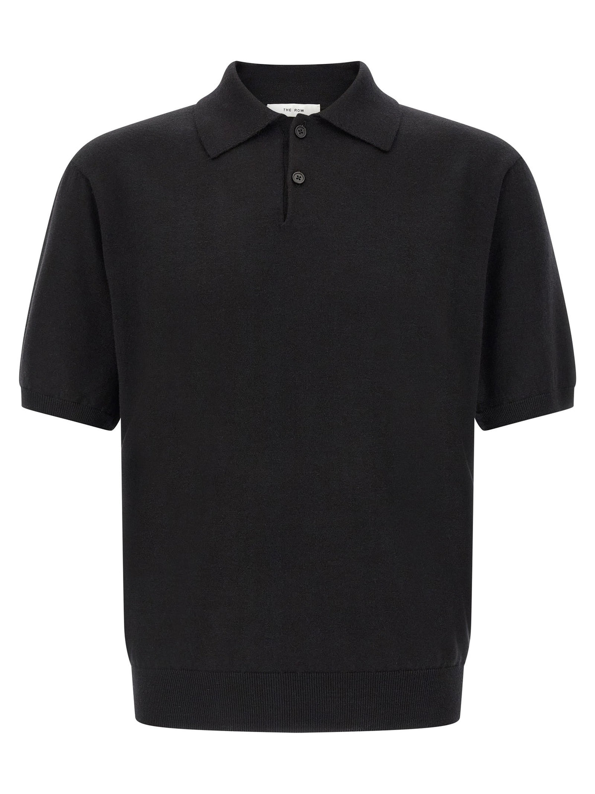 The Row Borges Top Polo Shirt Black