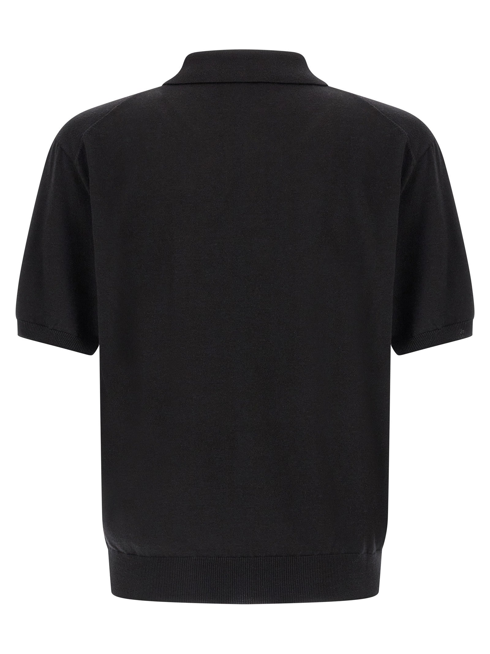 The Row Borges Top Polo Shirt Black