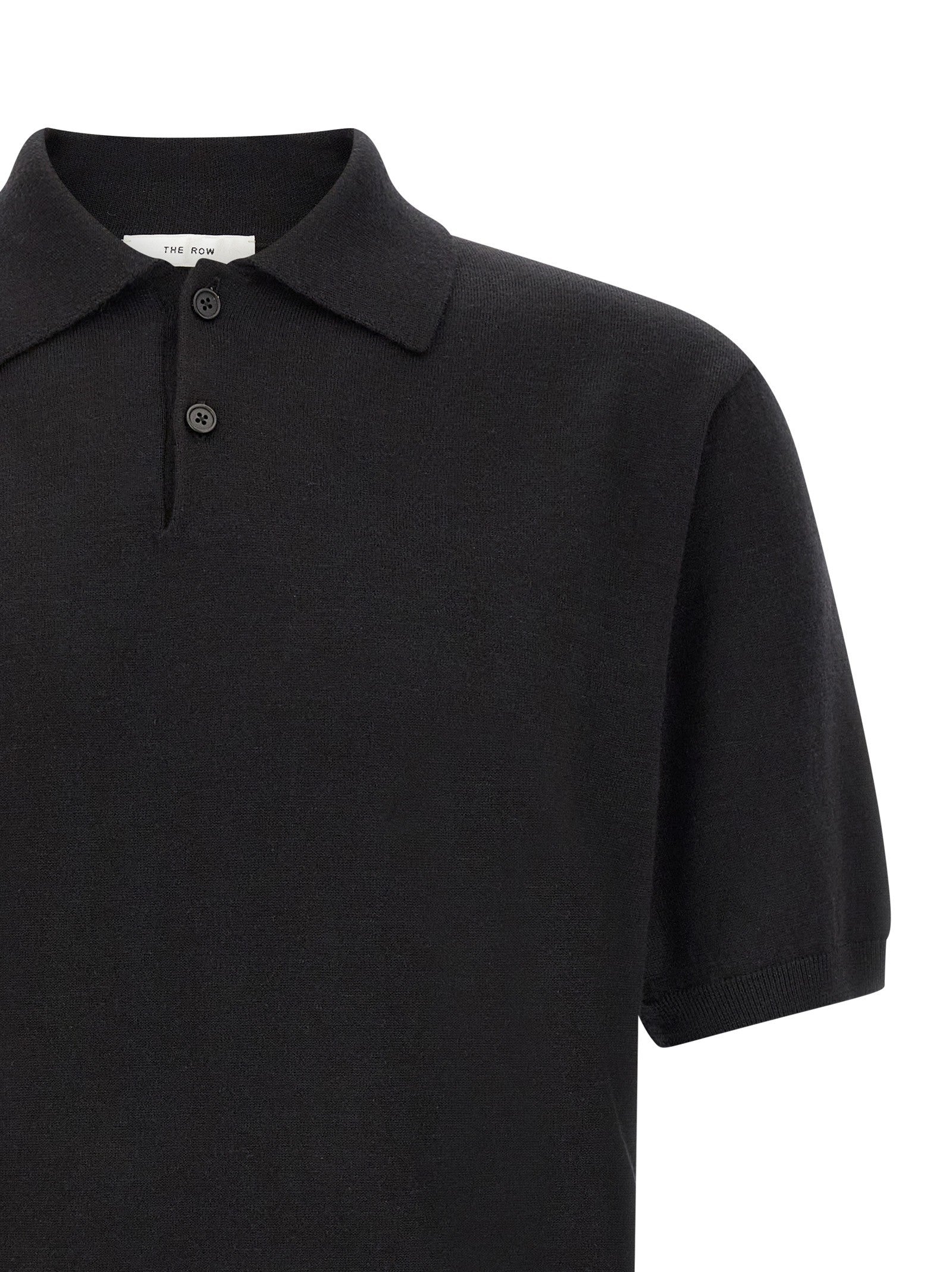 The Row Borges Top Polo Shirt Black