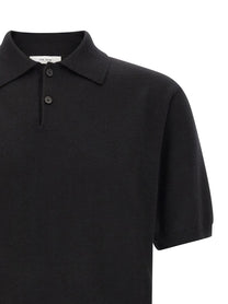The Row Borges Top Polo Shirt Black