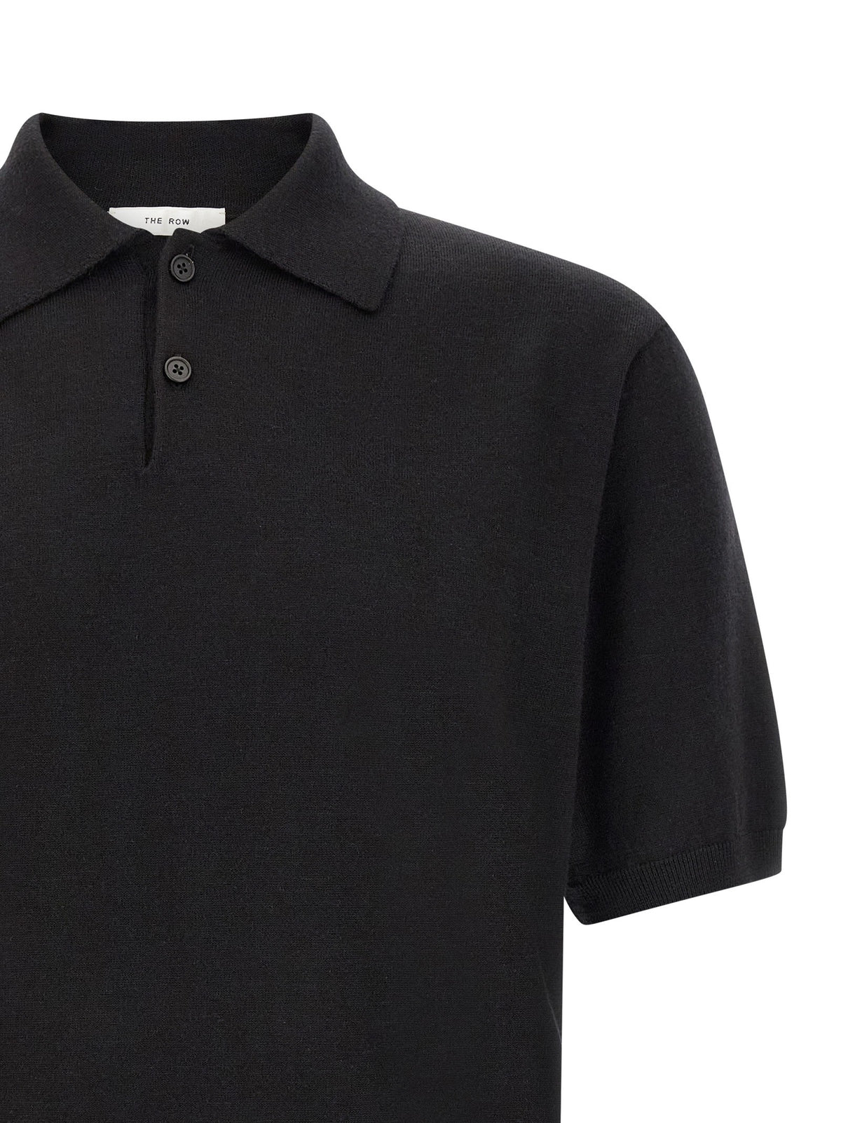 The Row Borges Top Polo Shirt Black, view 3