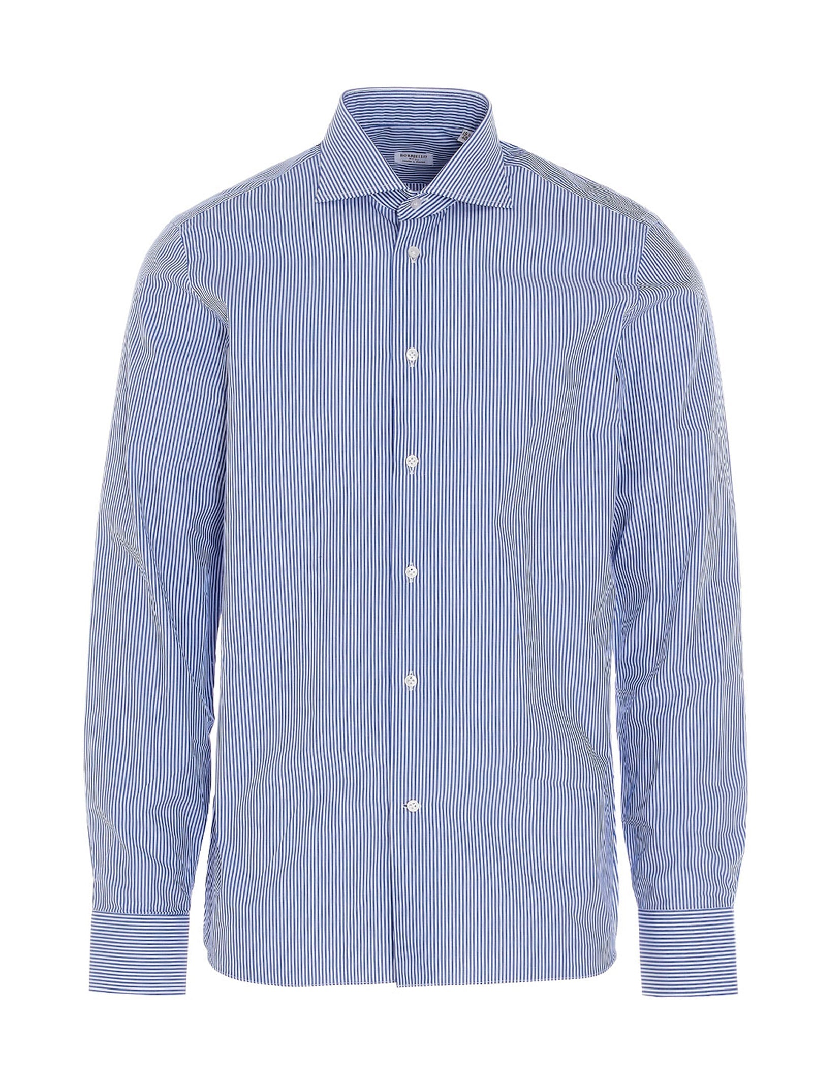 BORRIELLO - BORRIELLO - Striped cotton shirt - Men’s Tops