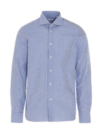 BORRIELLO - BORRIELLO - Striped cotton shirt - Men’s Tops