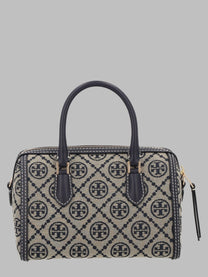 Tory Burch Women's Bauletto Monogram Petite Bag Blue