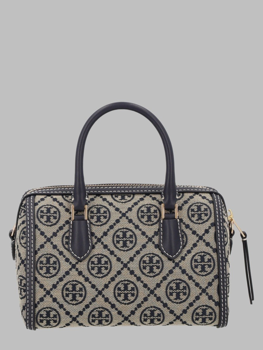Tory Burch Women's Bauletto Monogram Petite Bag Blue