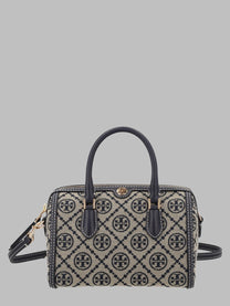 Tory Burch Women's Borsa Bauletto Monogram Petite Blue