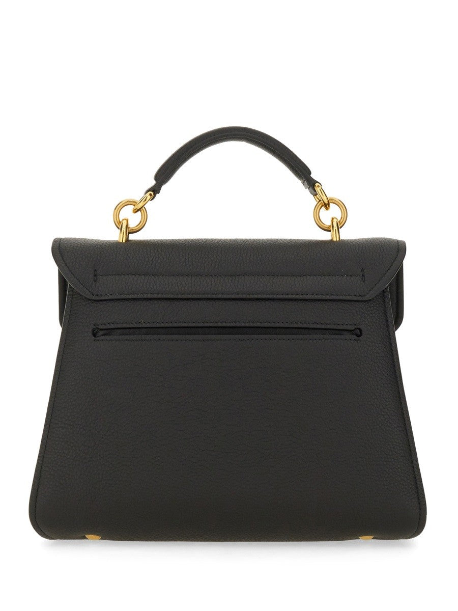 Ferragamo Women's Handbag Mini Gancini Black, view 3