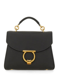 Ferragamo Women's Handbag Mini Gancini Black