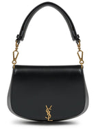 Saint Laurent Women's Leather Handbag Mini Voltaire Black