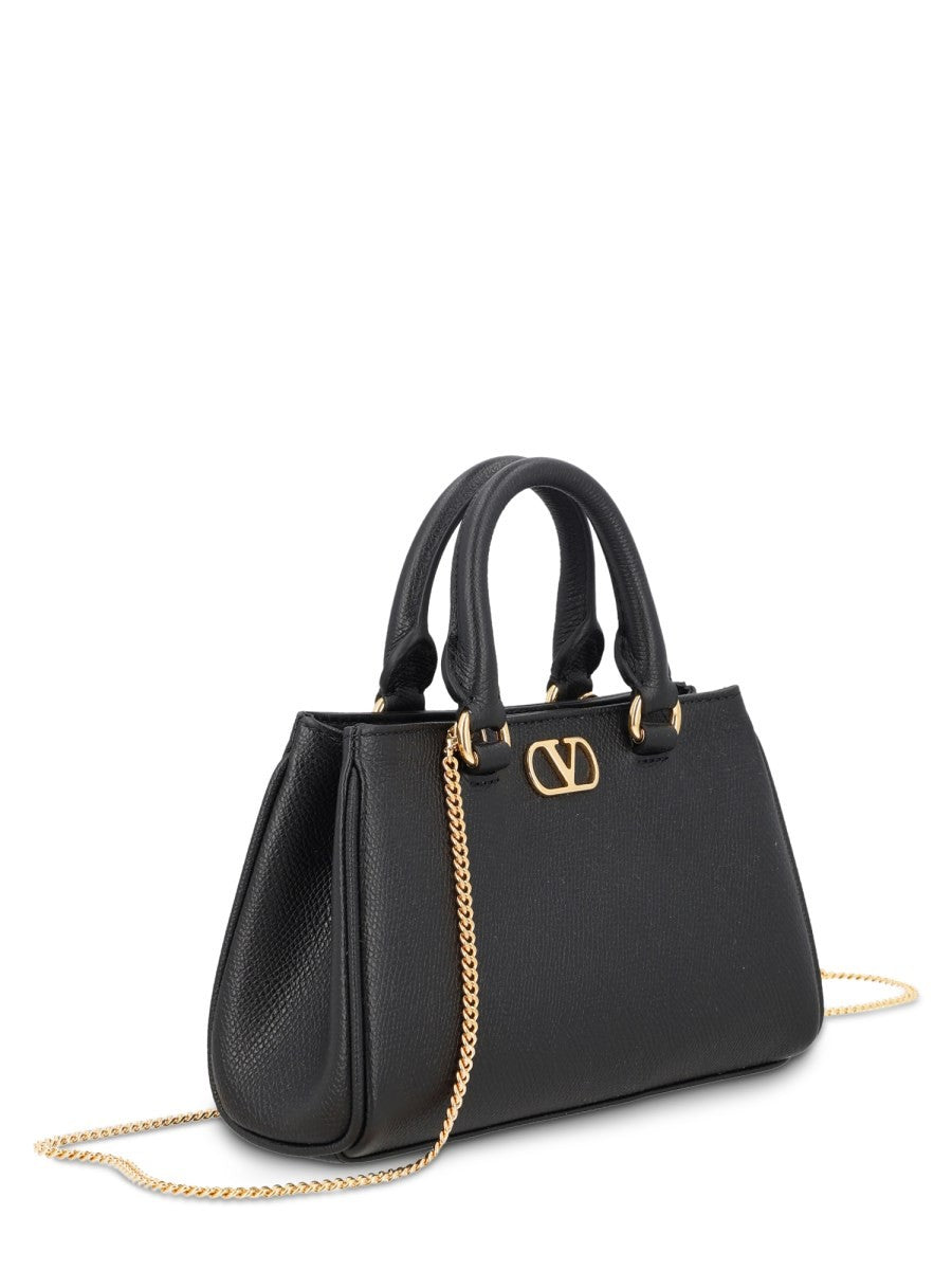Valentino Women's Borsa Mano Vlogo Signature Mini Black