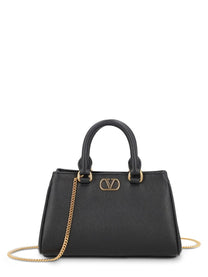 Valentino Women's Borsa Mano Vlogo Signature Mini Black