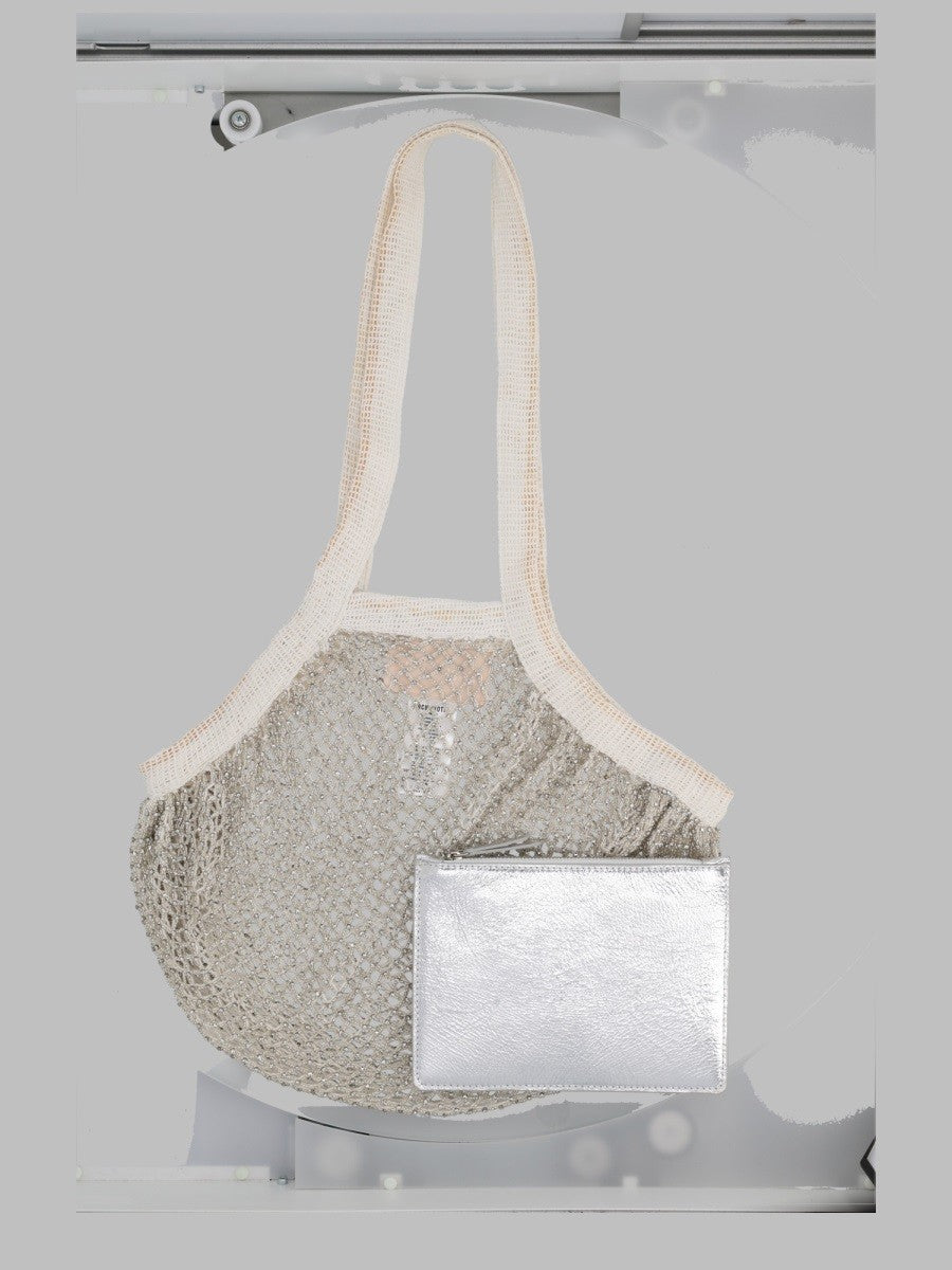 Circus Hotel Women's Borsa Rete Con Pouch Silver