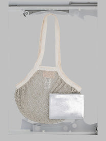 Circus Hotel Women's Borsa Rete Con Pouch Silver