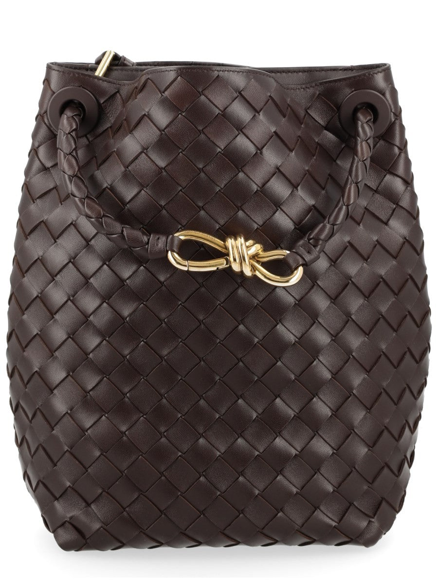 Bottega Veneta Women's Borsa Secchiello Andiamo Small Brown