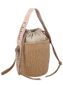 Chloé Women's Borsa Secchiello Woody Small Beige