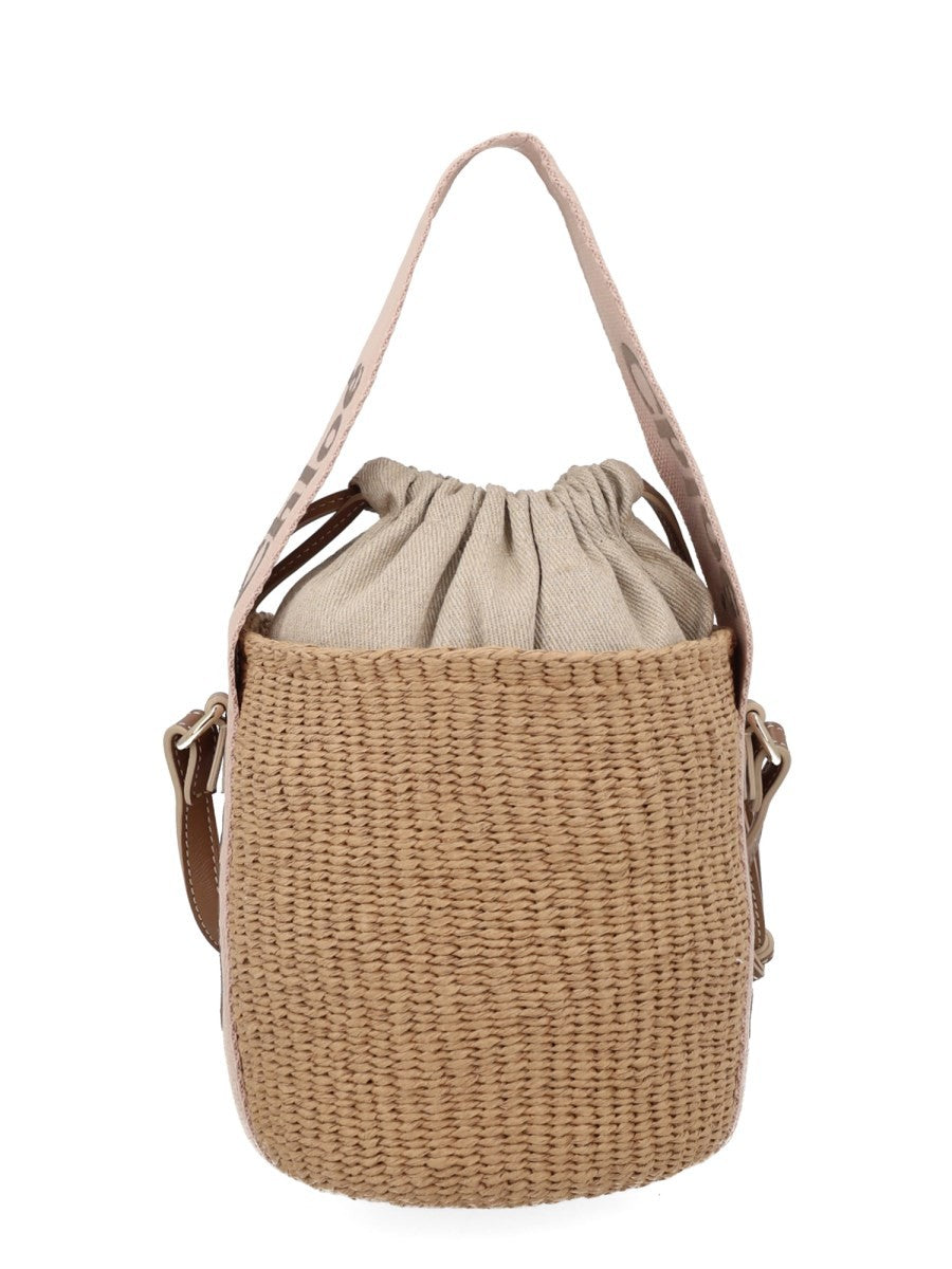 Chloé Women's Borsa Secchiello Woody Small Beige