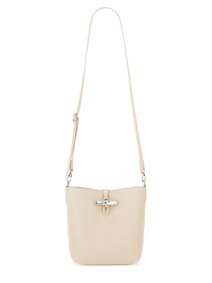 Longchamp Women's Borsa Secchiello XS LE Roseau White