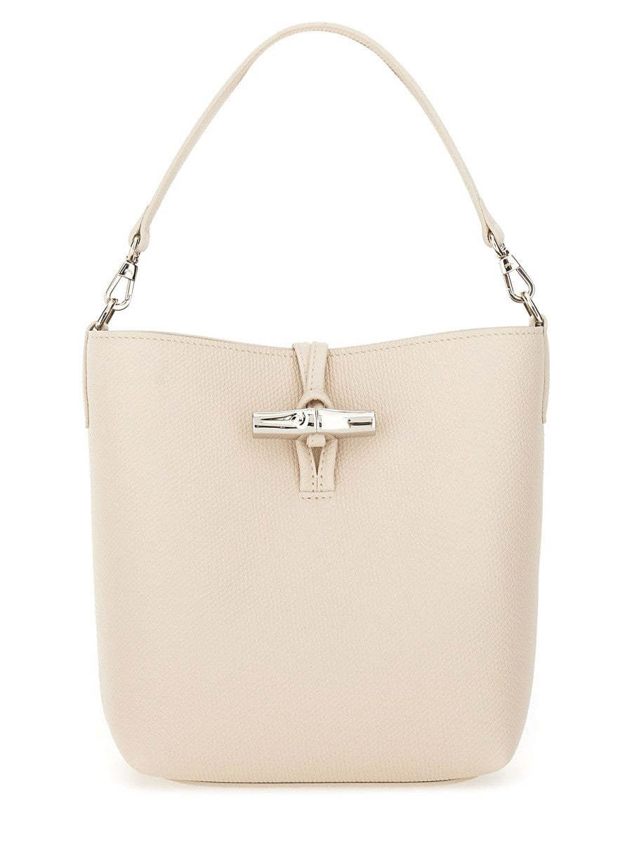 Longchamp Women's Borsa Secchiello XS LE Roseau White