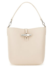 Longchamp Women's Borsa Secchiello XS LE Roseau White