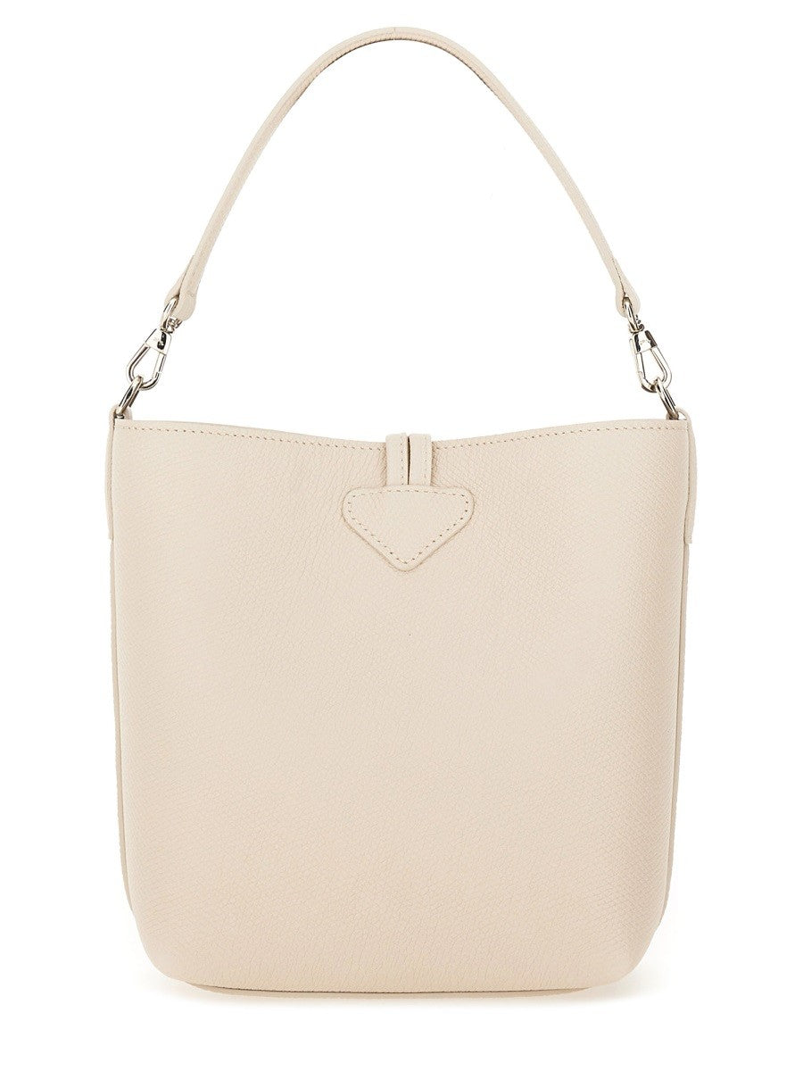 Longchamp Women's Borsa Secchiello XS LE Roseau White