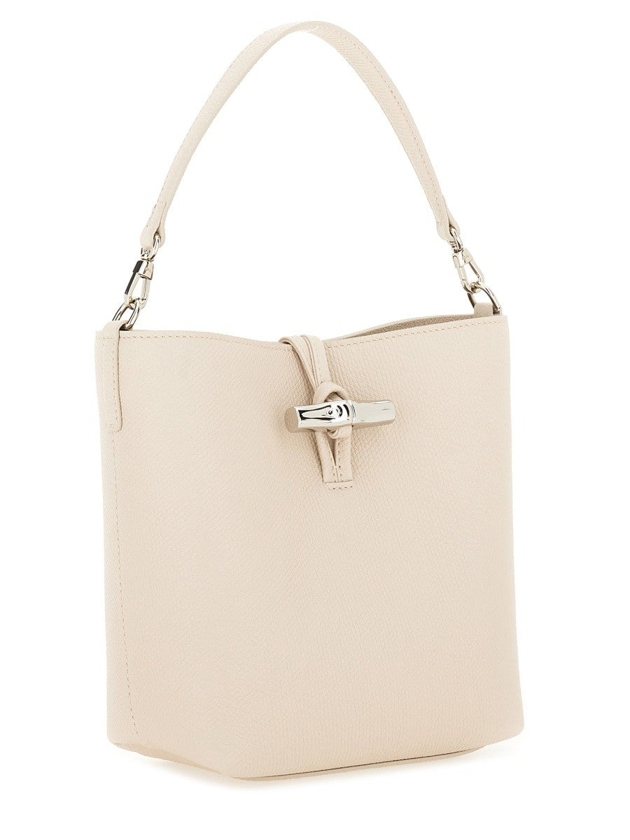 Longchamp Women's Borsa Secchiello XS LE Roseau White