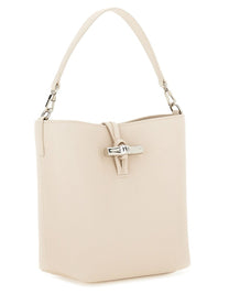 Longchamp Women's Borsa Secchiello XS LE Roseau White