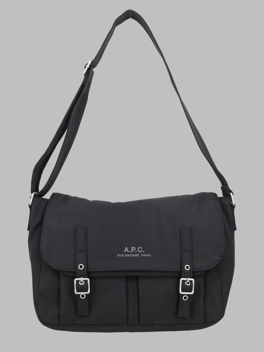 A.P.C Men's Borsa Spalla Archive Con Fibbia Black
