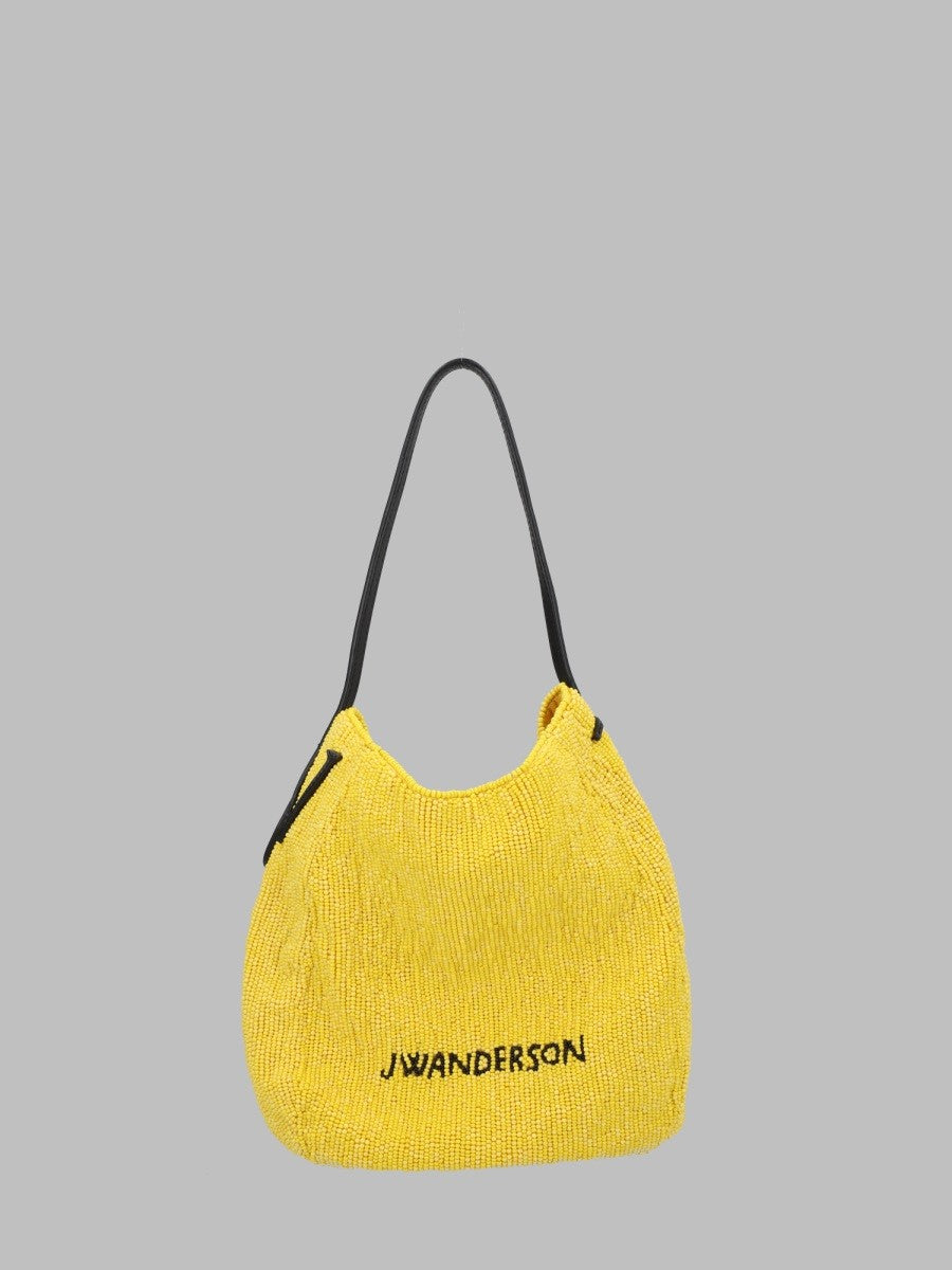 JW Anderson Women's Borsa Spalla Beaded Small Bulb Yellow