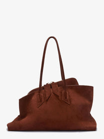 The Attico Women's Borsa Spalla La Passeggiata in Suede Brown