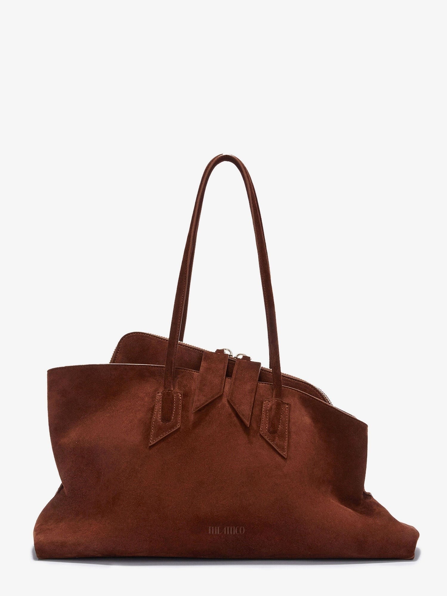 The Attico Women's Borsa Spalla La Passeggiata in Suede Brown