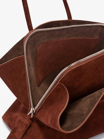 The Attico Women's Borsa Spalla La Passeggiata in Suede Brown