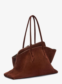 The Attico Women's Borsa Spalla La Passeggiata in Suede Brown