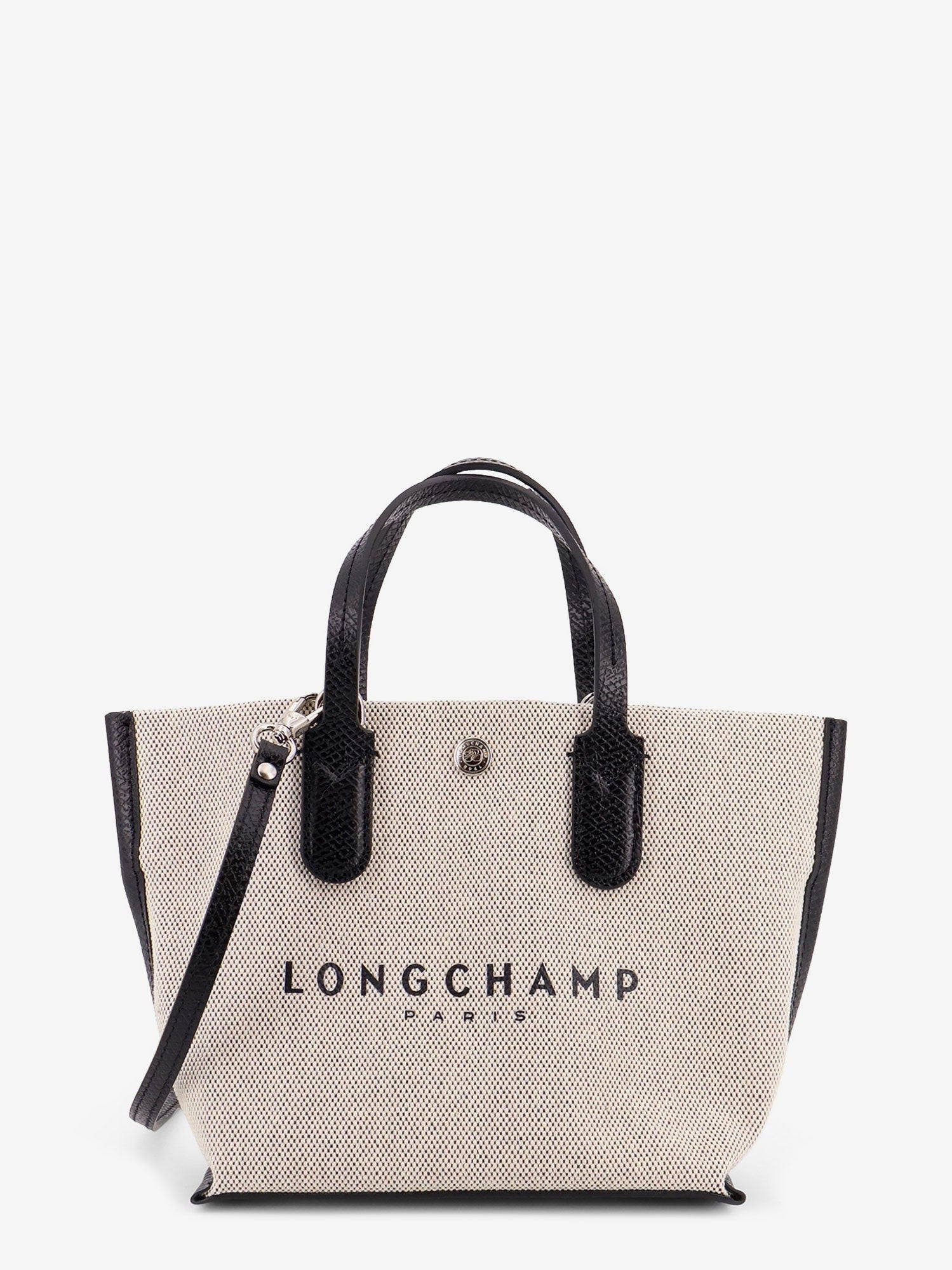 Longchamp Women's Borsa Tracolla Essential in Canvas Beige Longchamp