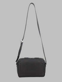 Tom Ford Men's Borsa Tracolla in Pelle Martellata Black